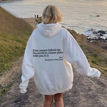 Maica - "Dear Person Behind Me" Hoodie voor Vrouwen