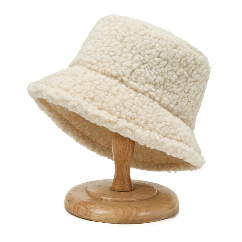 Megan - Chique Herfst Teddy Bucket Hat voor Vrouwen