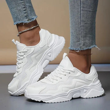 Loisa - Stijlvolle Lente Wit Casual Witte Sneakers voor Vrouwen