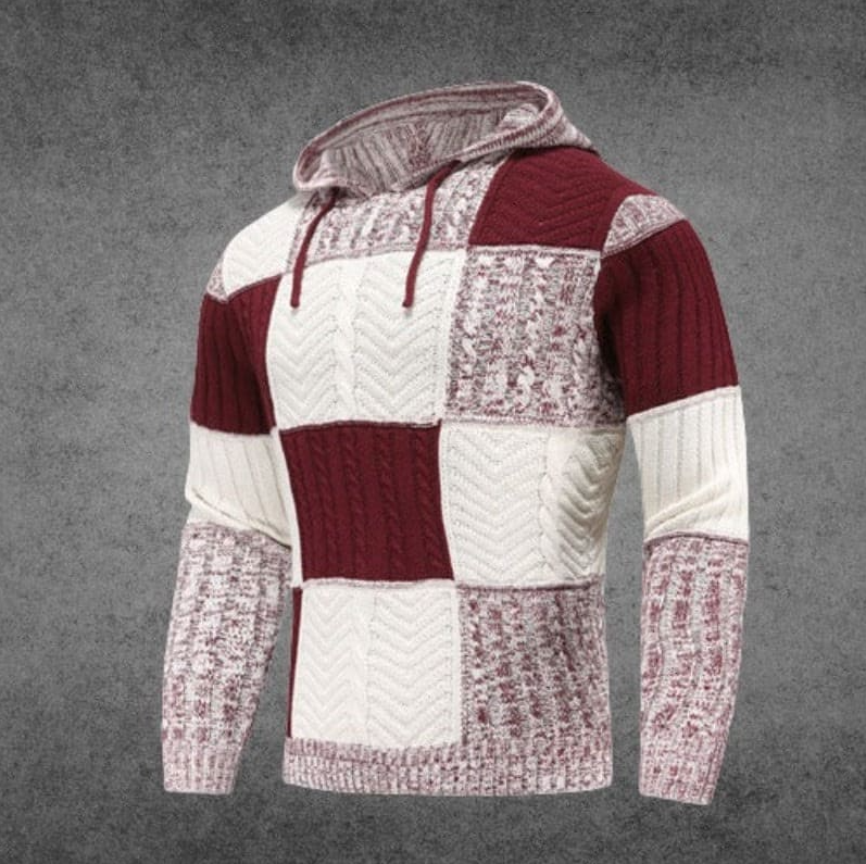 Damari - Streetwear Herfst Patchwork Hoodie voor Mannen