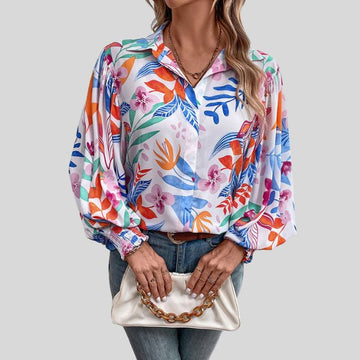 Aila - Vloeiende Blouse met Bloemenprint voor Vrouwen