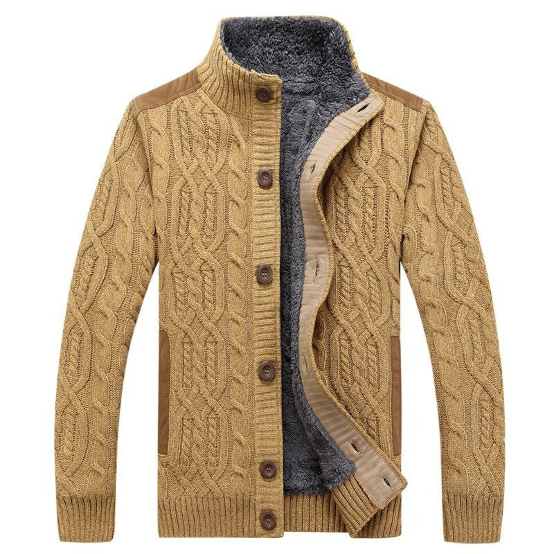 Hayden - Casual Herfst Cardigan met Pluche Voering voor Mannen