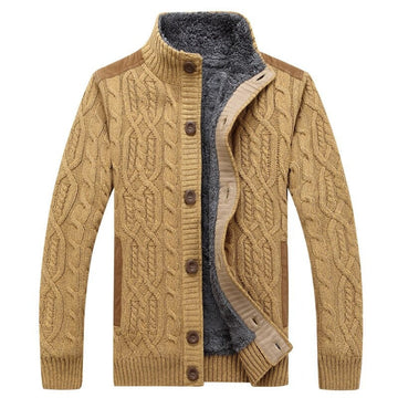 Hayden - Casual Herfst Cardigan met Pluche Voering voor Mannen