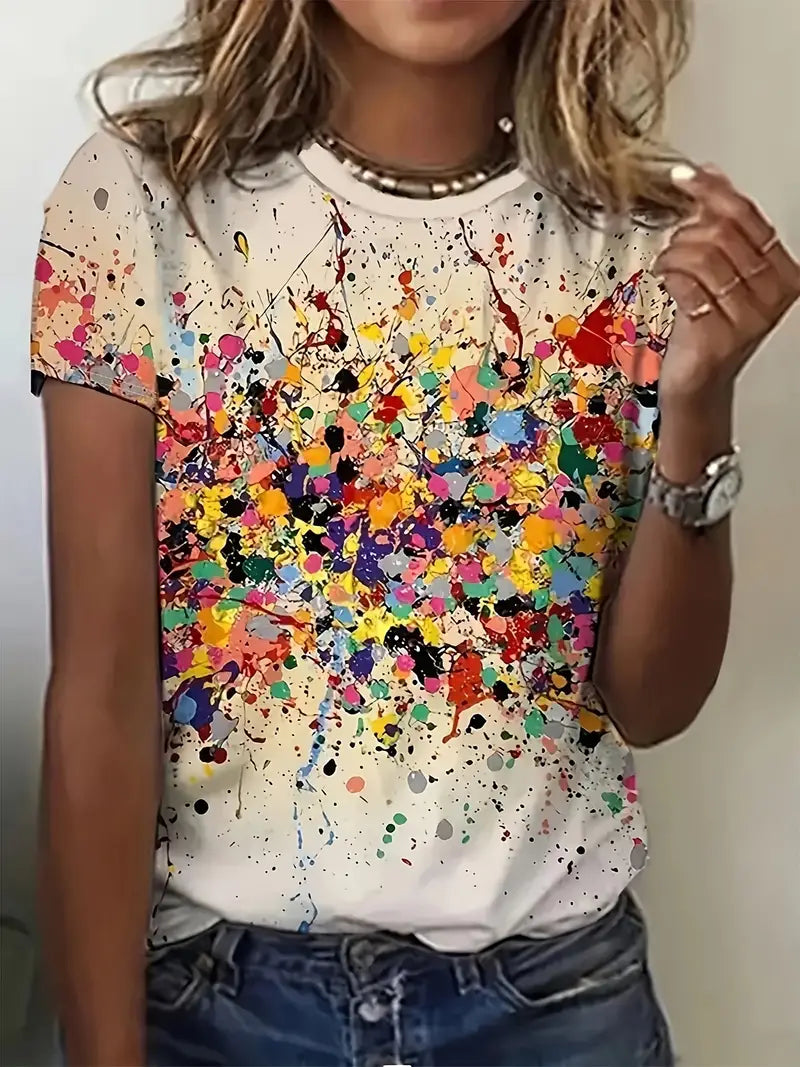 Lisa - Trendy en Kleurrijk Zomer T-shirt voor Vrouwen