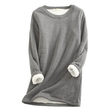 Emma - Casual Herfst Lange Fleece Trui voor Vrouwen